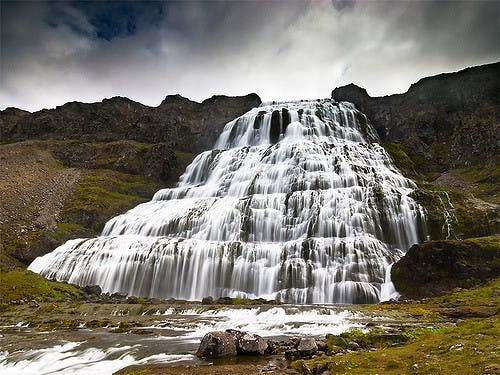 Dynjandi Waterfall from Ísafjörður
